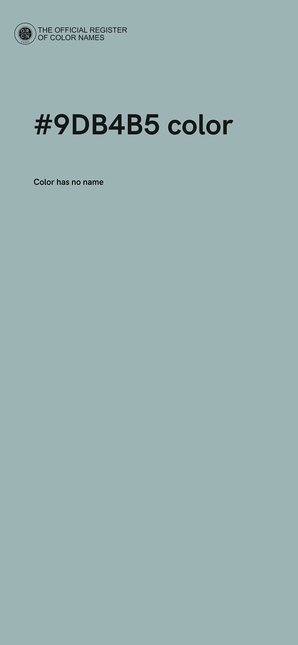 #9DB4B5 color image