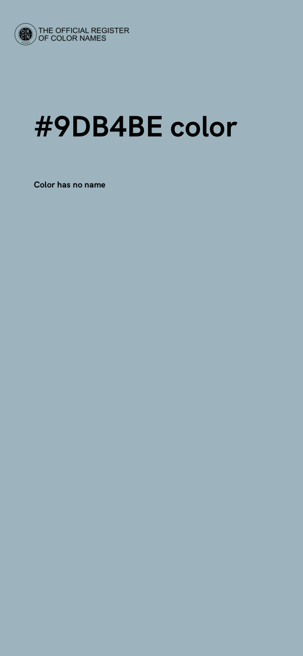 #9DB4BE color image