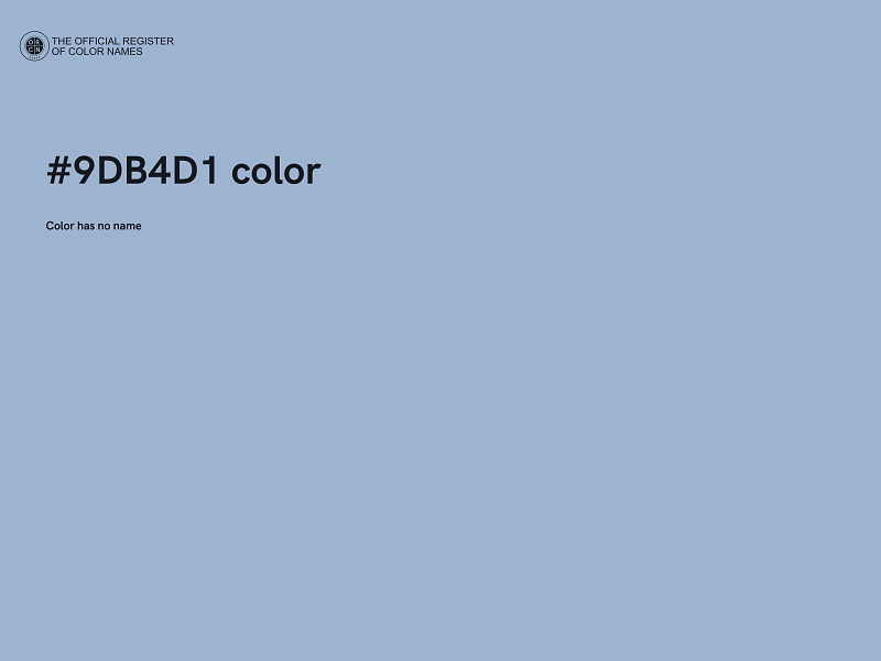 #9DB4D1 color image