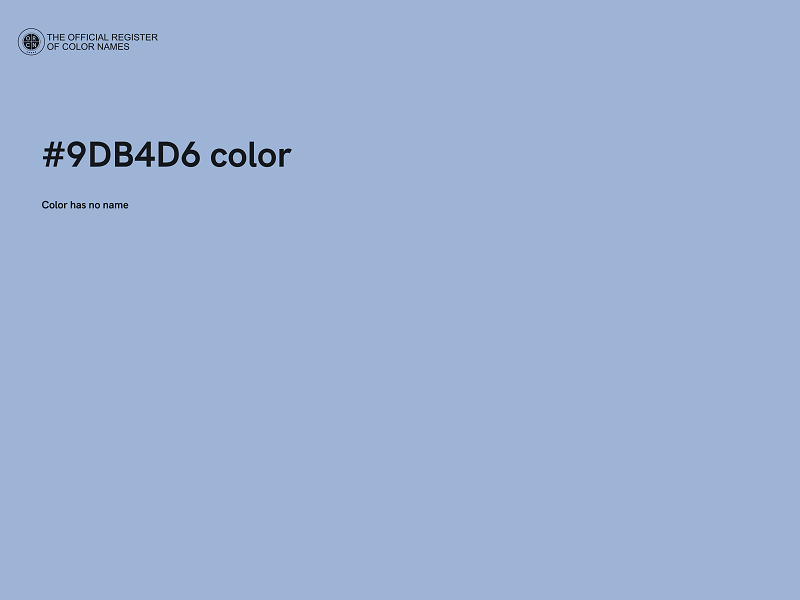 #9DB4D6 color image