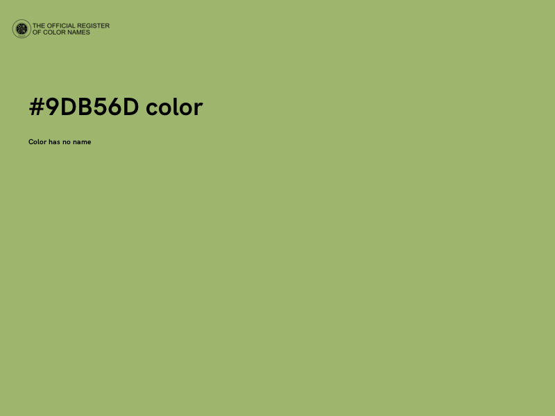 #9DB56D color image