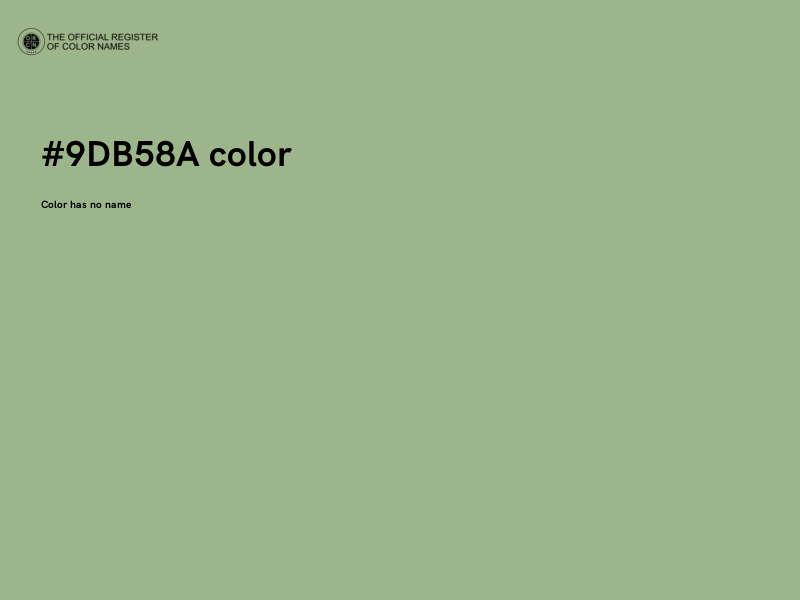 #9DB58A color image
