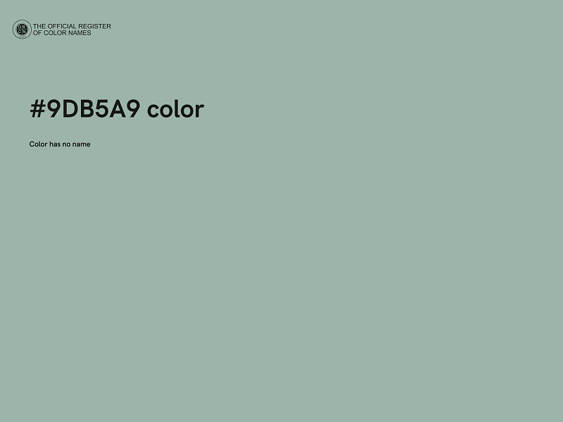 #9DB5A9 color image