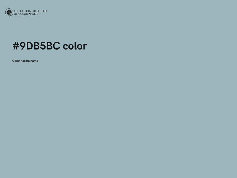 #9DB5BC color image