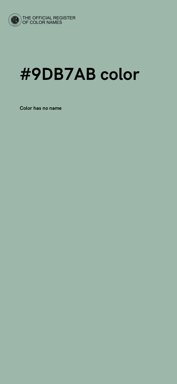 #9DB7AB color image