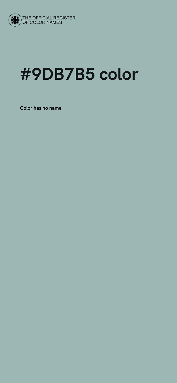 #9DB7B5 color image