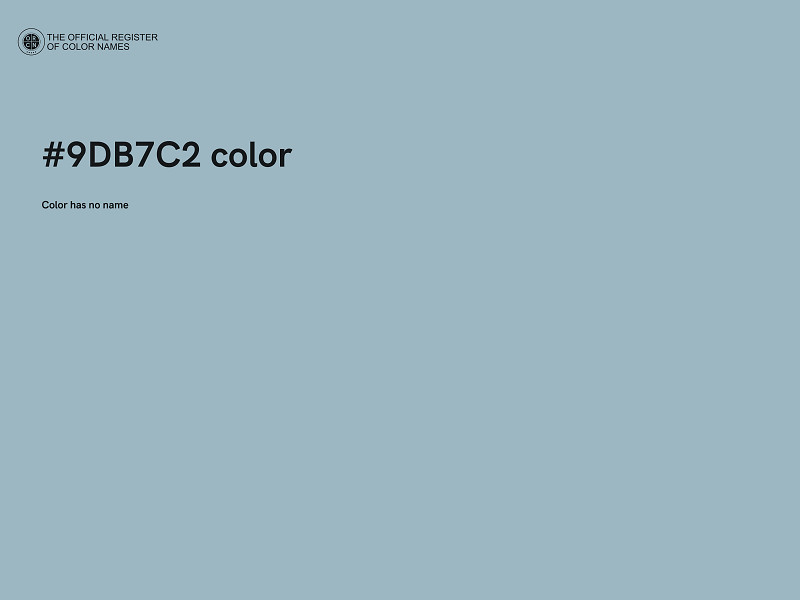 #9DB7C2 color image