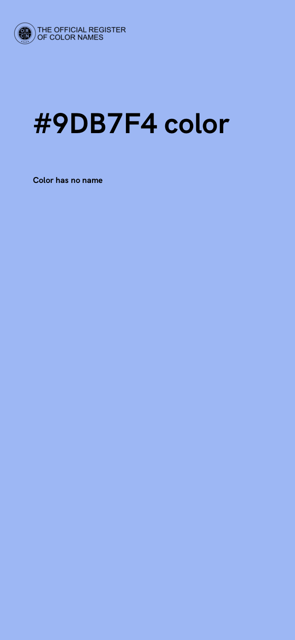 #9DB7F4 color image