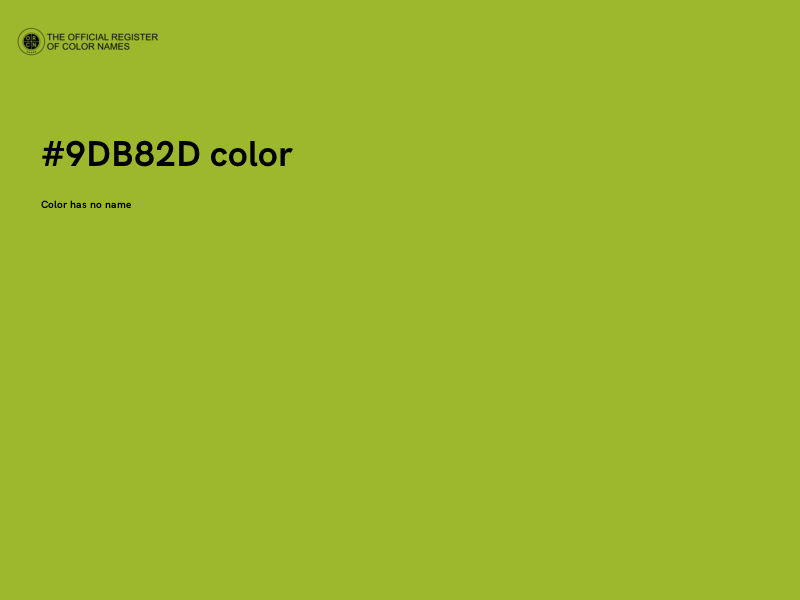 #9DB82D color image