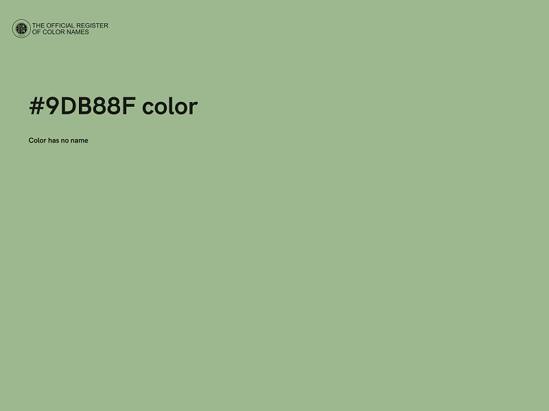 #9DB88F color image