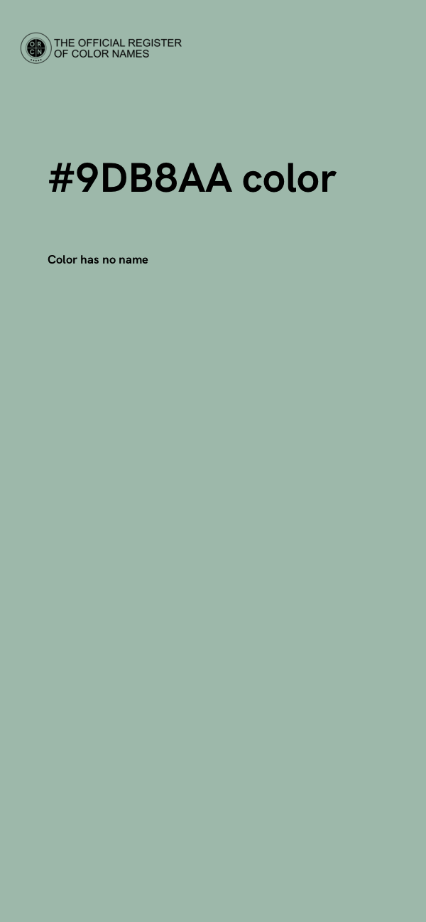 #9DB8AA color image