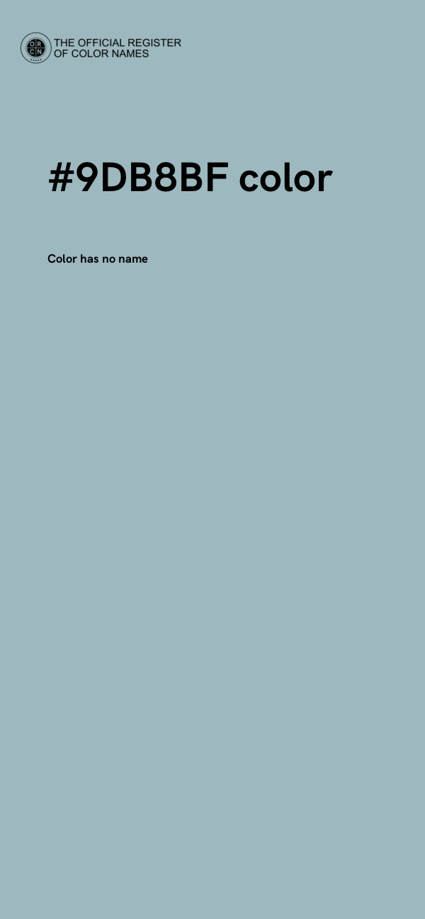 #9DB8BF color image