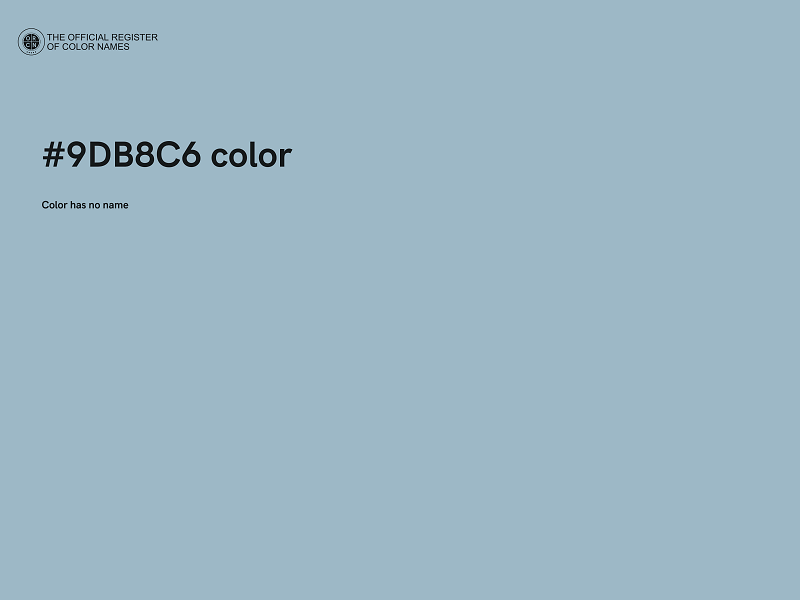 #9DB8C6 color image