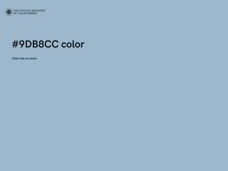 #9DB8CC color image