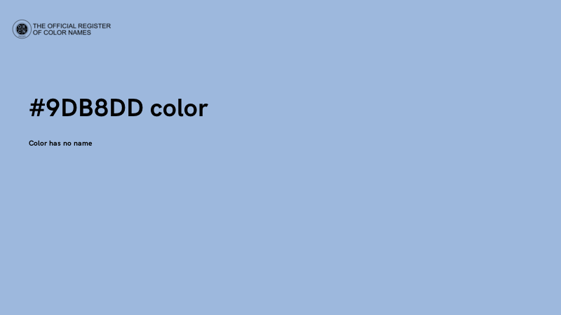 #9DB8DD color image