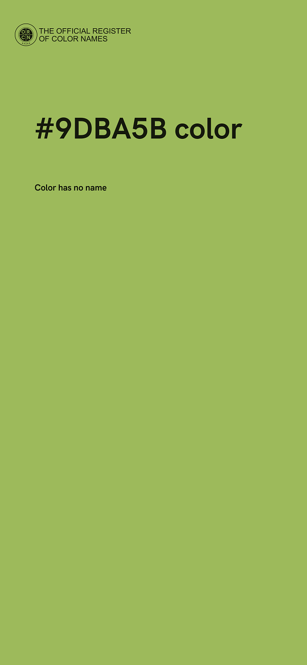 #9DBA5B color image