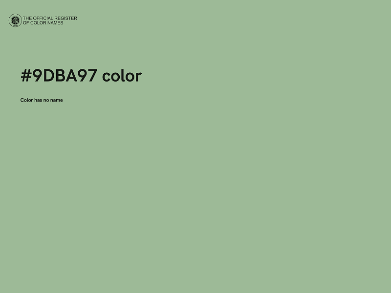 #9DBA97 color image