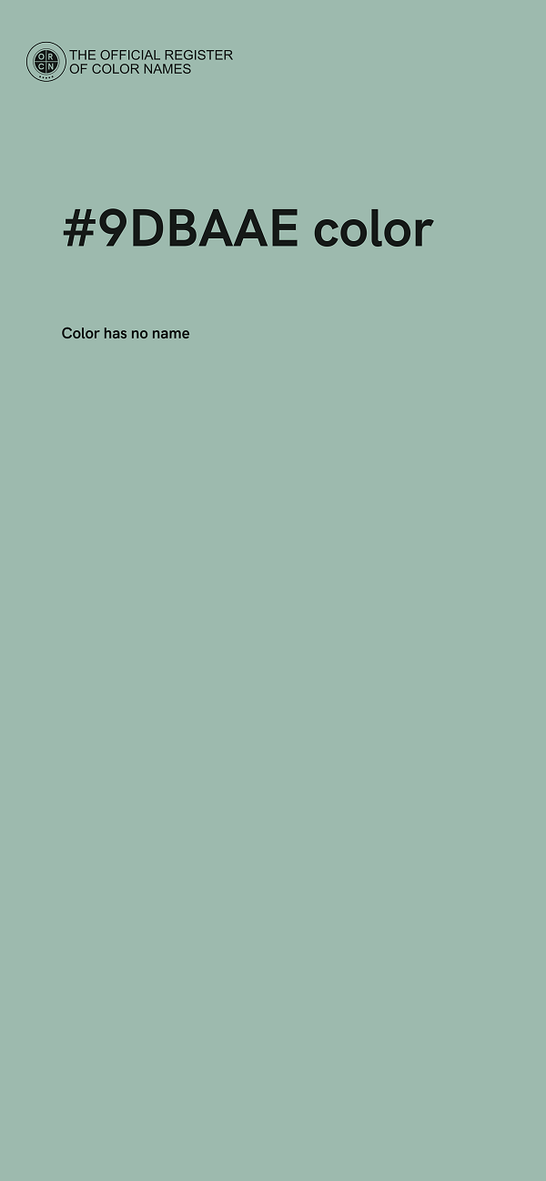 #9DBAAE color image