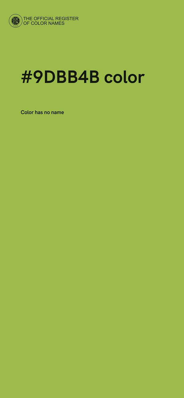 #9DBB4B color image