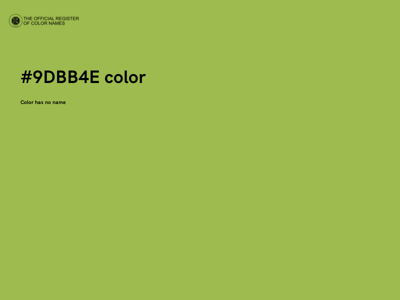 #9DBB4E color image