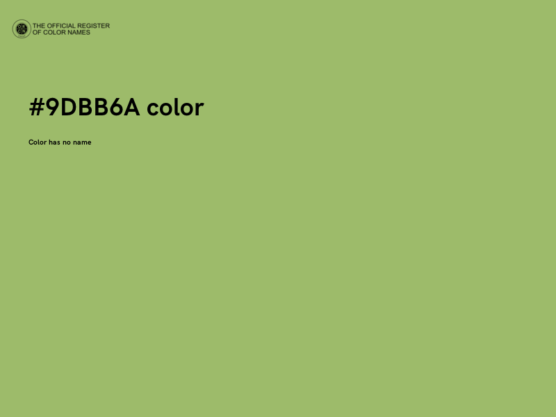 #9DBB6A color image