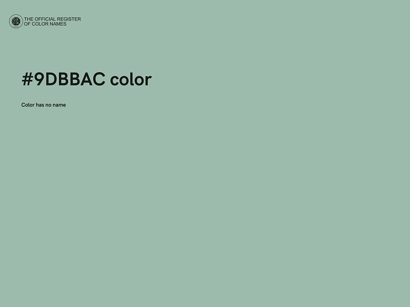 #9DBBAC color image