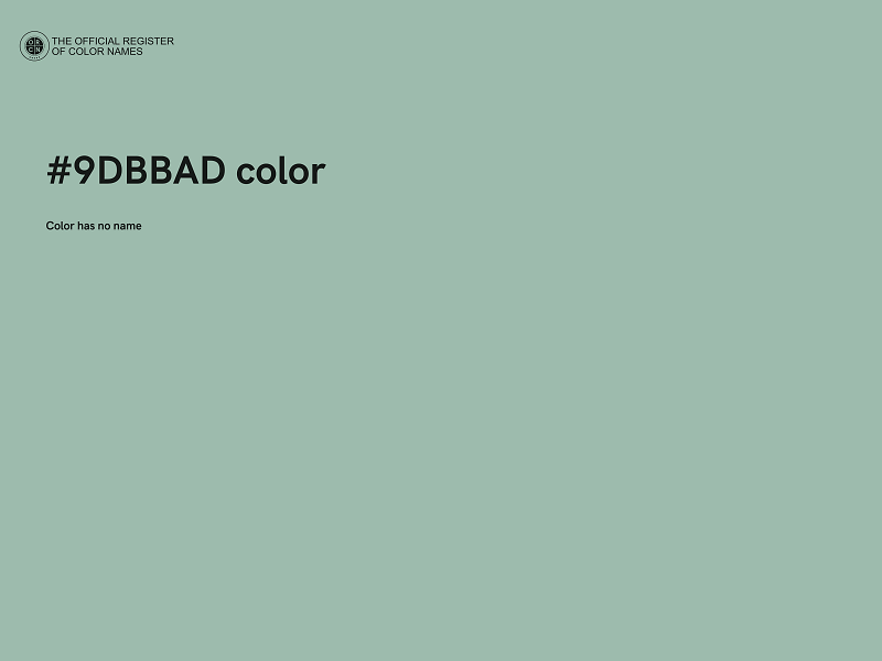 #9DBBAD color image