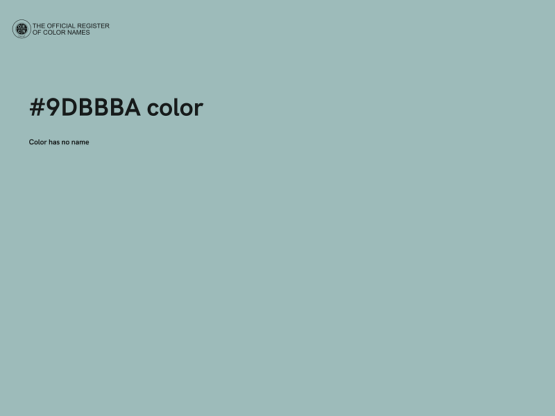 #9DBBBA color image