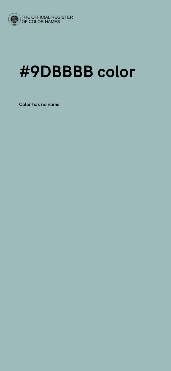 #9DBBBB color image