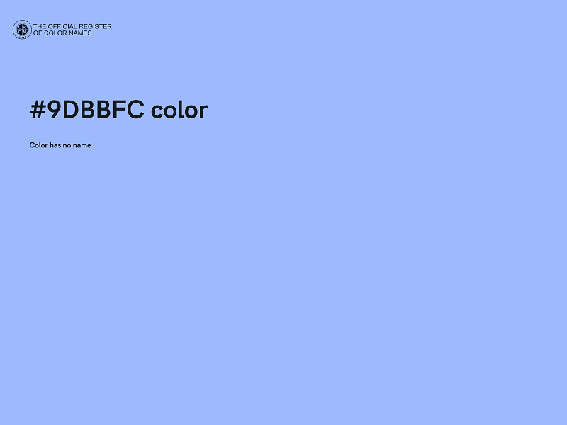 #9DBBFC color image