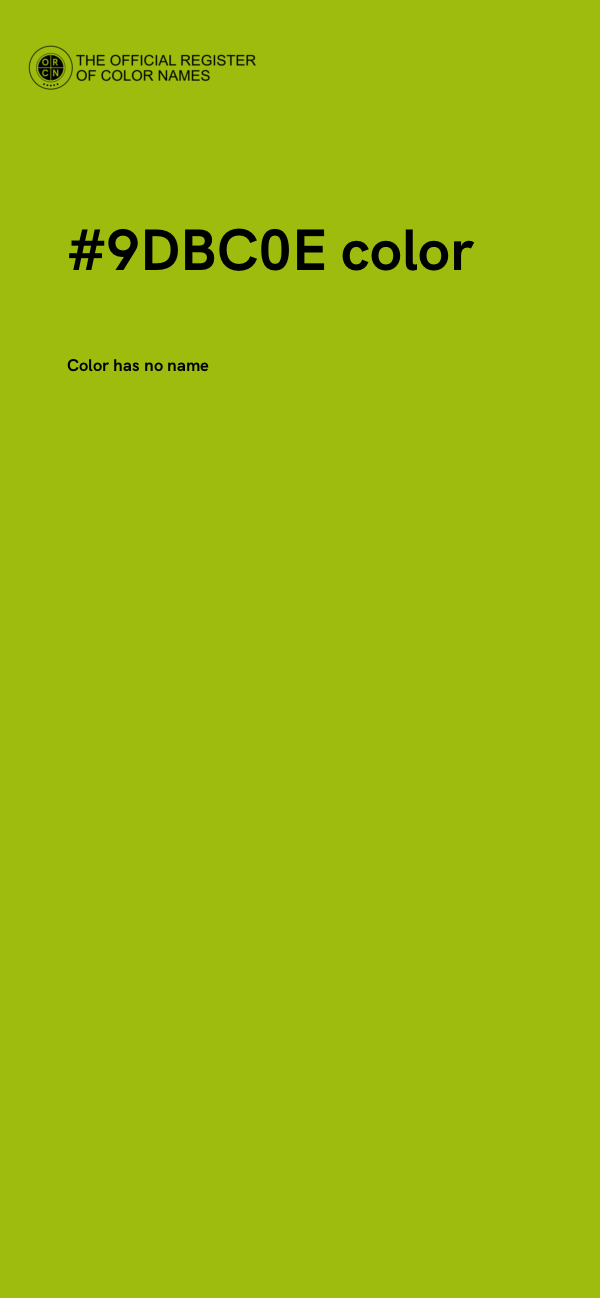 #9DBC0E color image