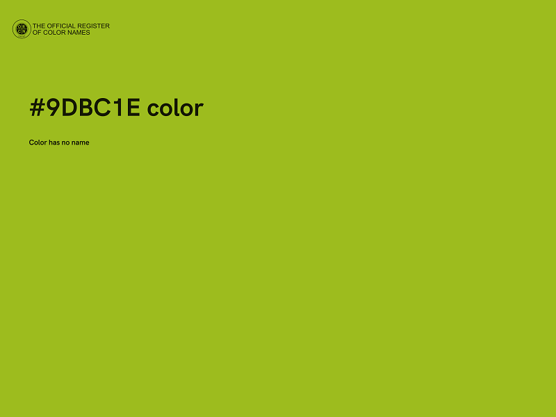 #9DBC1E color image