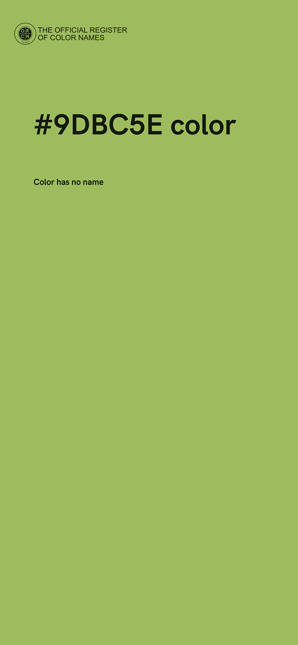 #9DBC5E color image