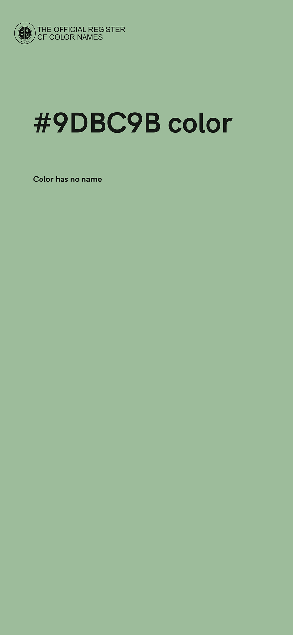 #9DBC9B color image