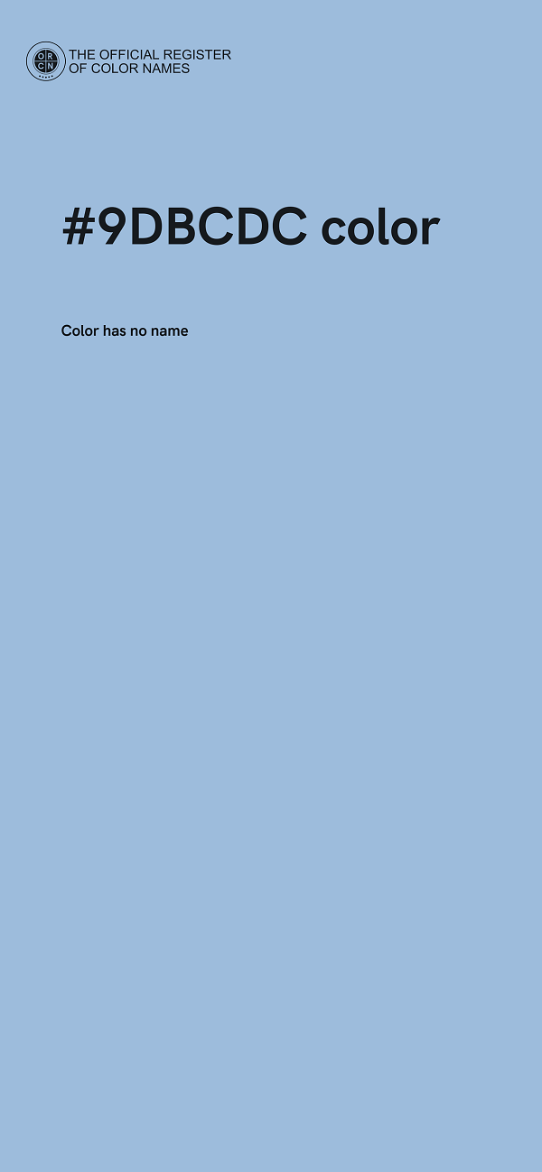#9DBCDC color image