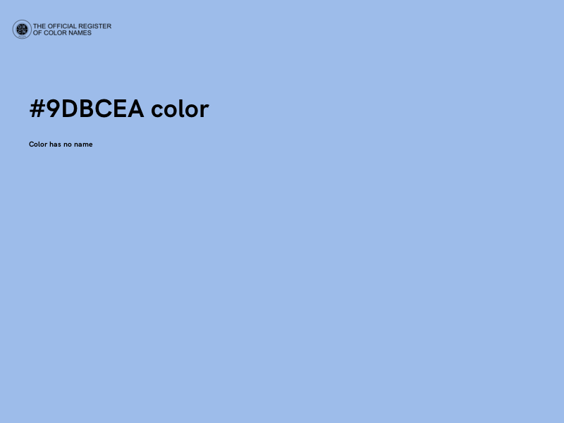 #9DBCEA color image