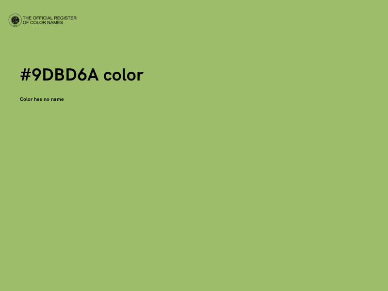 #9DBD6A color image