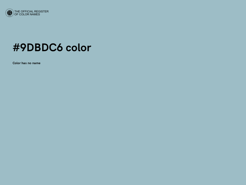 #9DBDC6 color image