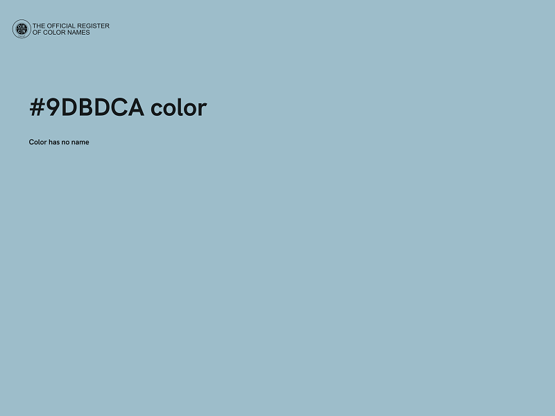 #9DBDCA color image