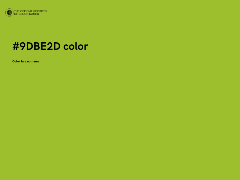 #9DBE2D color image