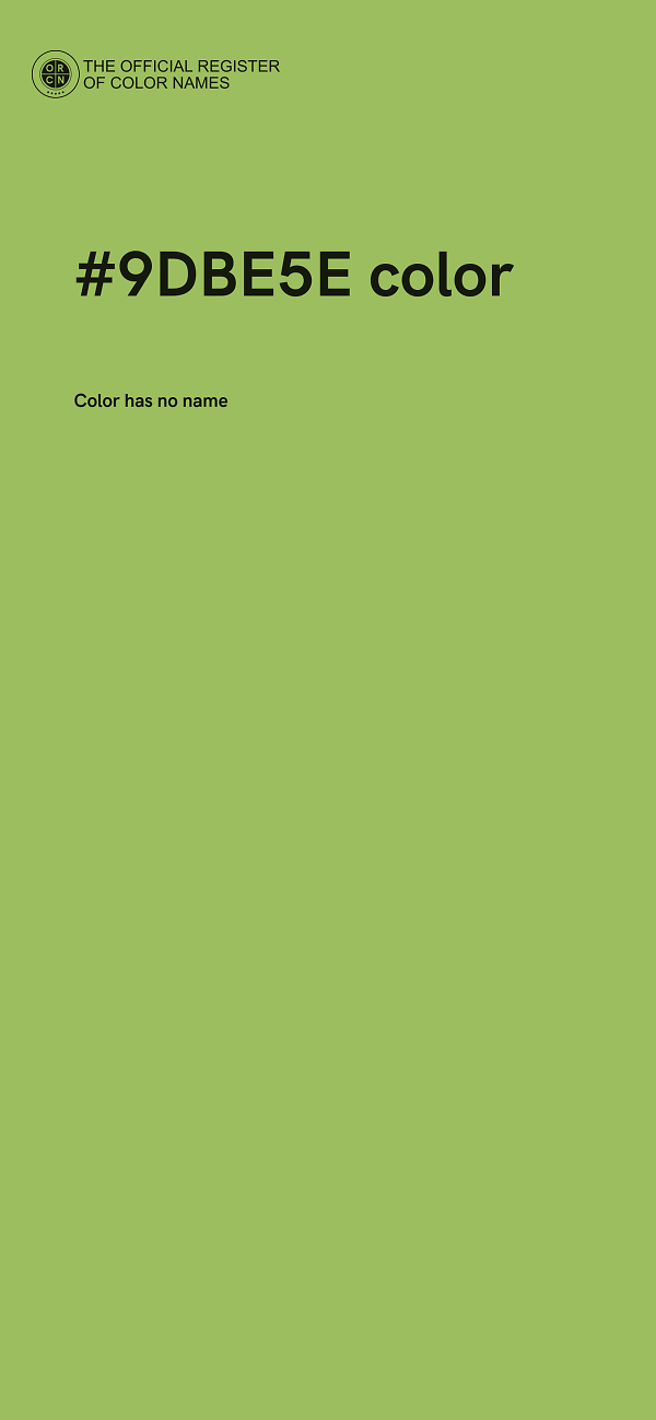 #9DBE5E color image