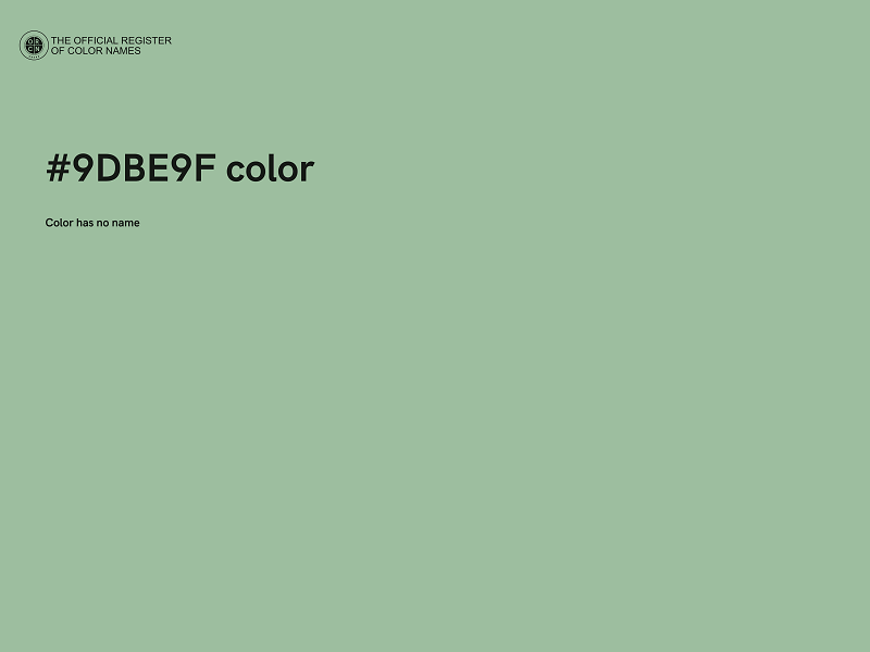 #9DBE9F color image