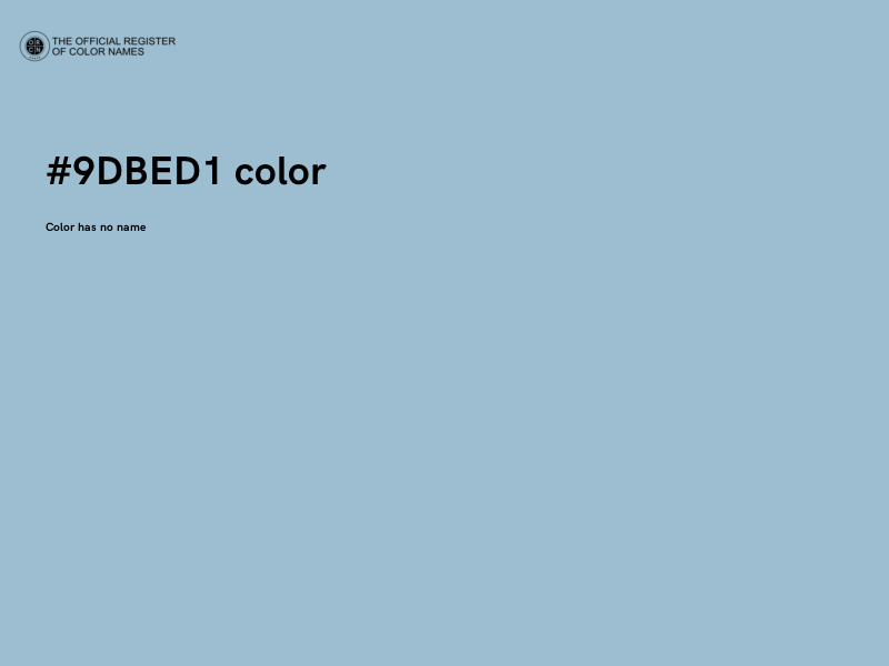 #9DBED1 color image