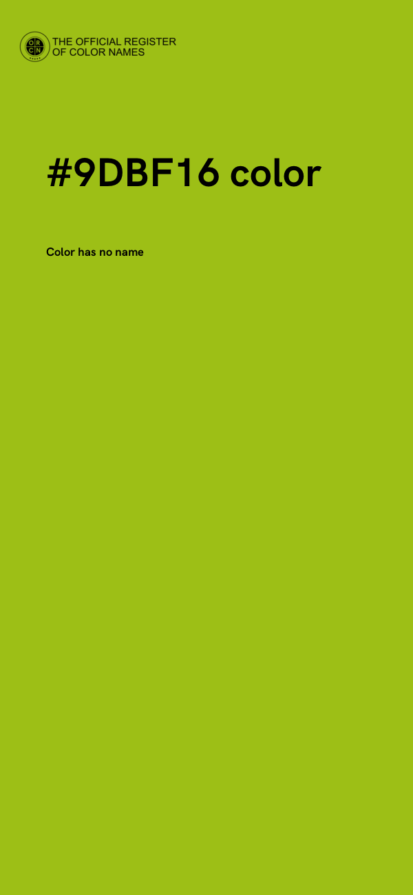 #9DBF16 color image