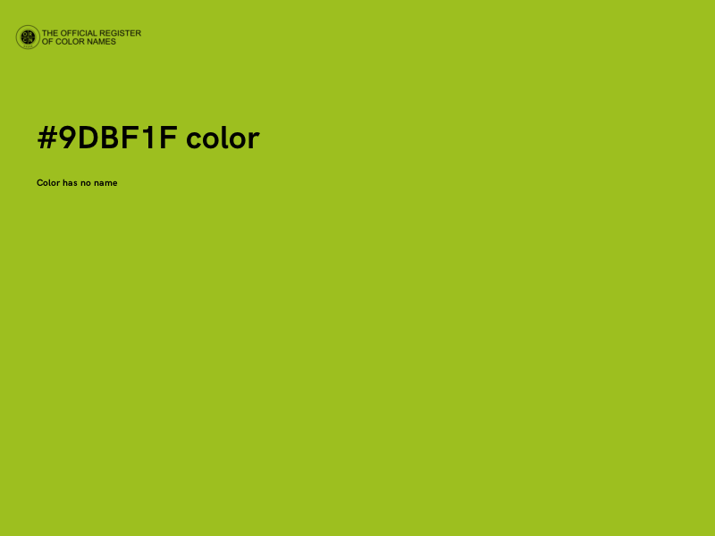#9DBF1F color image
