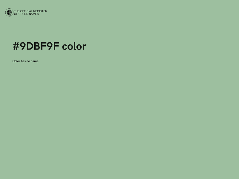 #9DBF9F color image
