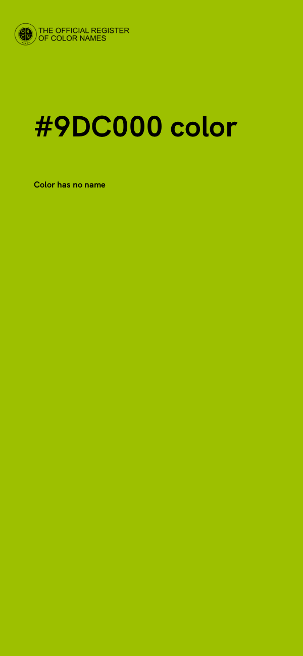 #9DC000 color image