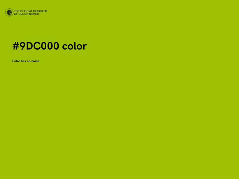 #9DC000 color image