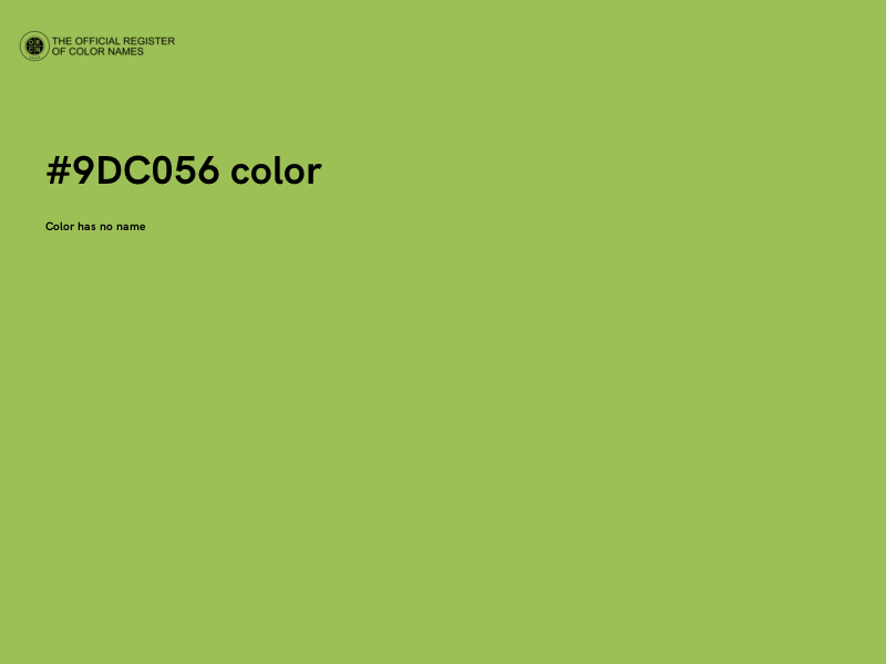 #9DC056 color image