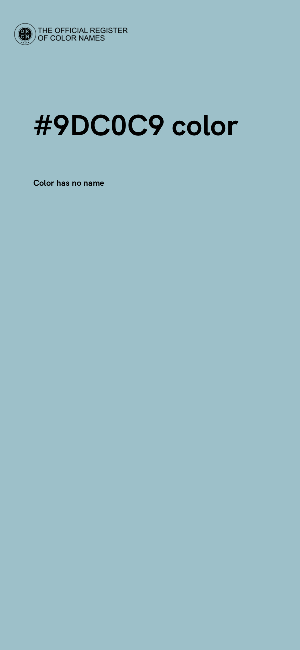 #9DC0C9 color image